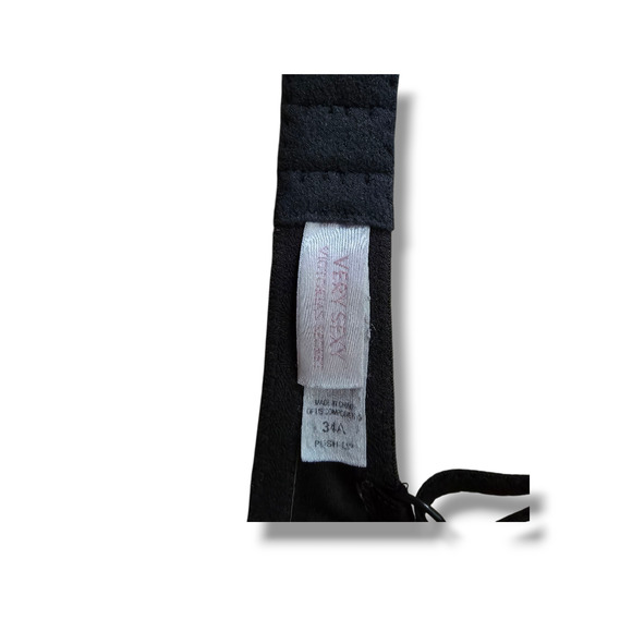 Victoria's Secret 34A Very Sexy Line Light Push-Up Demi Bra Black - Picture 3 of 3